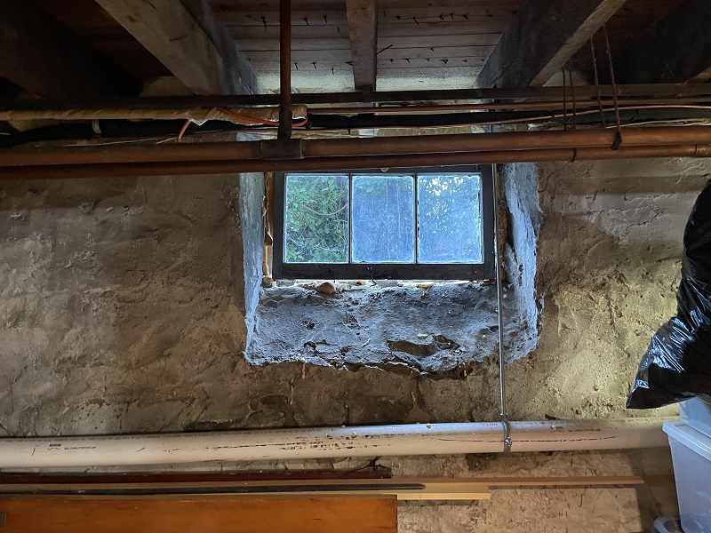 Air flowing in right under the window